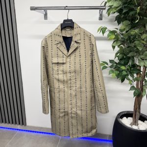 Louis Vuitton x Nigo 1A9GBI Monogram Stripes Belted Coat