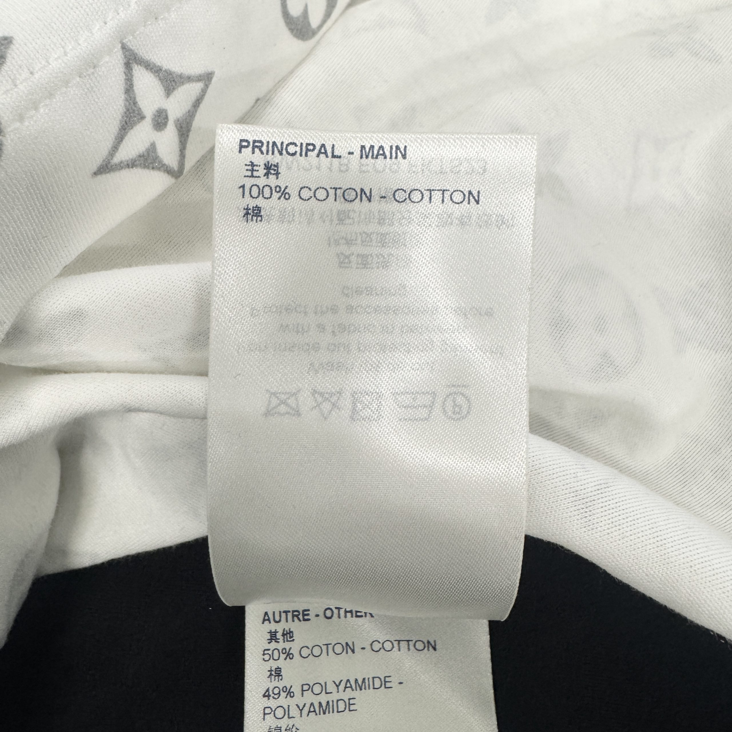 Louis Vuitton Silver Monogram Tab T-Shirt